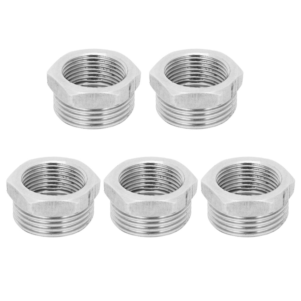 Hexagonal Head Pipe Fitting, Galvanized Finish Stainless Steel Ss 304 Npt Reducer Bushing For Easy Installation 9060116779130