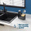 LIVIVO Sink Caddy with Soap Dispenser - Black 7