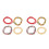 8Stk Waist Decor Bikini Kette Glasperlen Farbenfrohe Strandmode 5
