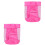 2Stk Faltbare Kinder Strand Rucksack Pink 3