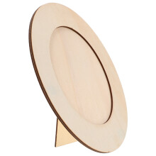 5Stk Unfertige Oval Holz Bilderrahmen Für Diy Bastelprojekte