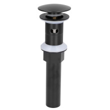 Bouchon de vidange à clapet en cuivre durable, construction en acier inoxydable et laiton pour une installation facile sans outil, crépine