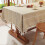 Decorationative Cotton Linen Tablecloth Strips-Yellow B 5