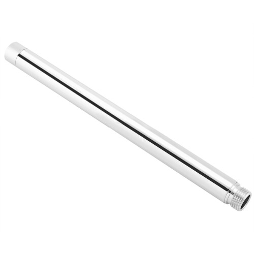Barra de extensão para chuveiro em aço inoxidável, design elegante com superfície lisa, tubo de elevação de 15 cm (6 polegadas) com 2