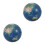 2 Stuks Realistisch Model Mini Globe Speelgoed Knijpbare 10