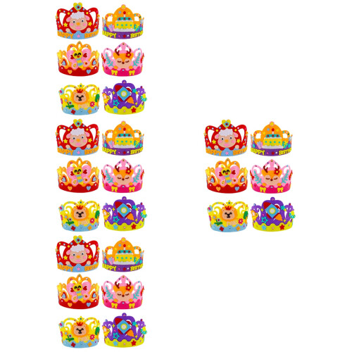 24 Sets Kinder Verjaardagskroon DIY Maken Materialen 2