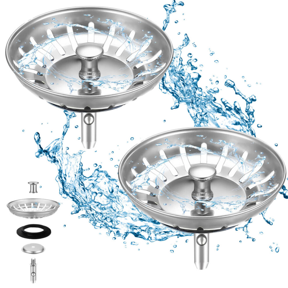 Sink Drain Strainer, Lock-In Closure Offers Security, Non-Clogging Design Facilitates Effortless Cleaning In Your Kitchen Or Bathroom (Universal Fit) 9135470834839