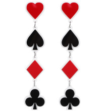2Paare Kreative Geometrische Ohrhänger Damen Schmuck Multi