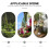 6Pcs Mini Flower Pots Model Miniature Vase Diy Sand Table Decor 10