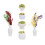 6Pcs Mini Flower Pots Model Miniature Vase Diy Sand Table Decor 5