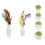 6Pcs Mini Flower Pots Model Miniature Vase Diy Sand Table Decor 7
