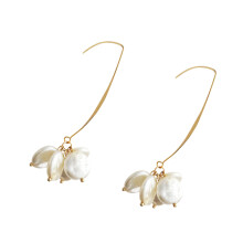 2Paare Goldfarbene Ohrhaken U-Form Ohrhänger Damen Schmuck Elegant