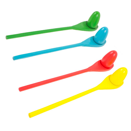 8 Sets Eier Löffelrennen Holz Mit Kugel Für Kinder 2