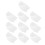 Space Hoed Wit, -Geweven, 20 Stuks, 21,26x13,39x0,079 Inch 10