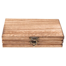 4Stk Vintage Holz Schmuckkästchen Mit Verschluss Für Sammlerstücke