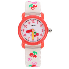 1St Studentenhorloge Kind Cartoon Wit Silicone Waterdicht Comfort