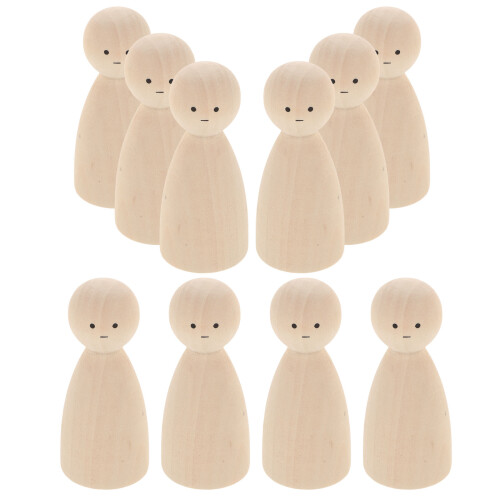 30 Stuks Onafgewerkte Peg Diy Schilderpoppen