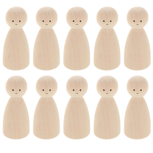30 Stuks Onafgewerkte Peg Diy Schilderpoppen 1