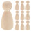 30 Stuks Onafgewerkte Peg Diy Schilderpoppen 3