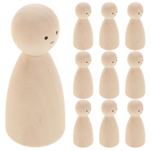 30 Stuks Onafgewerkte Peg Diy Schilderpoppen 2