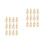 24 Stuks Onafgewerkte Peg Diy 6