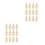 24 Stuks Onafgewerkte Peg Diy 8