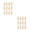 24 Stuks Onafgewerkte Peg Diy 5