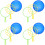 4 Sets Blasenstäbchen Mit Tablett Für Kinder 7