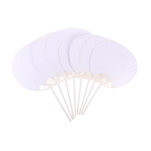 24 Diy Schilderen Fan Blanke Handventilator Tekenspeelgoed