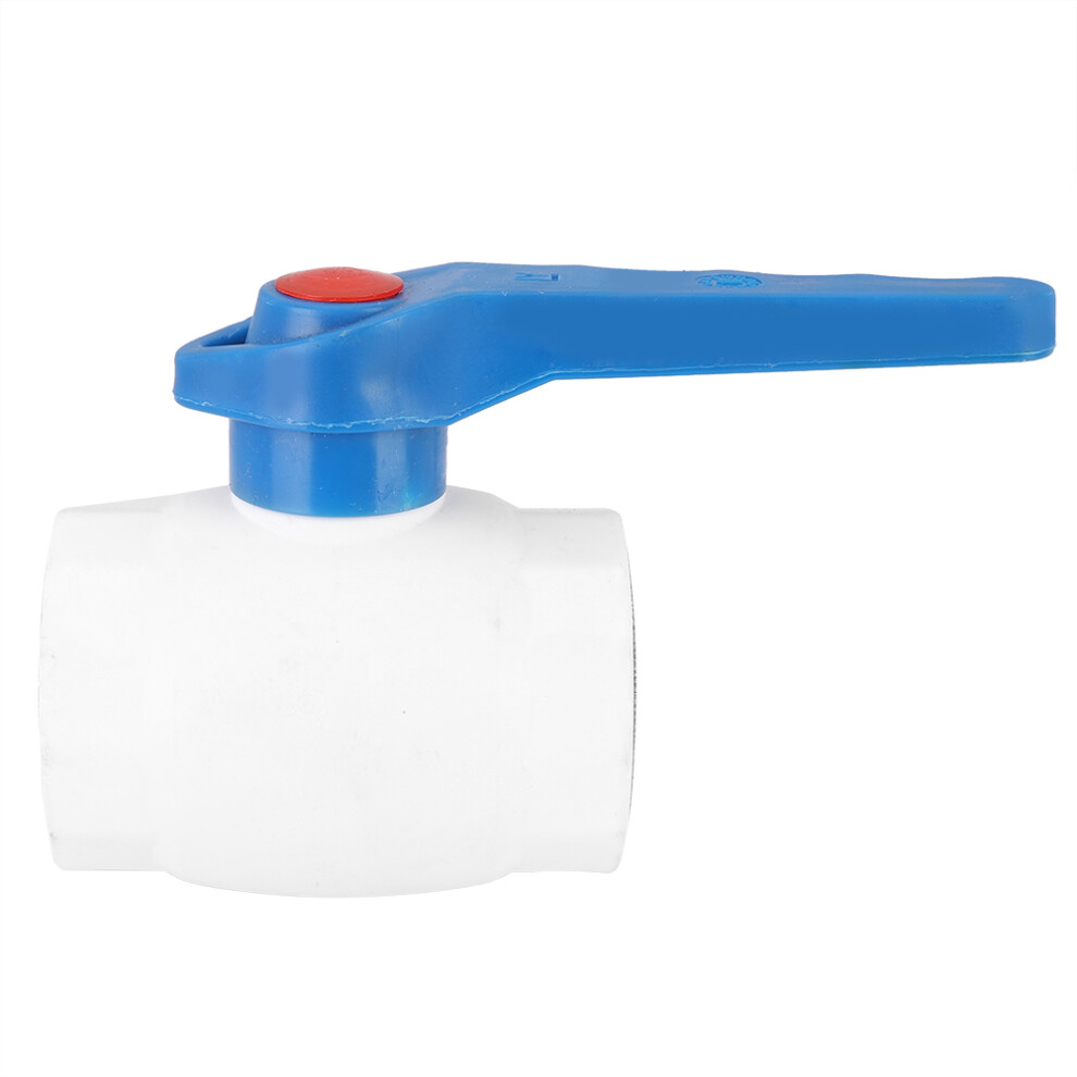 Pvc Ball Valve, Perfect For Irrigation Pipe Fitting, High-Quality Ppr Plastic 1/2In Female Thread Ball Valve Connector, No Harmful Or Toxic Material, 9135470835676