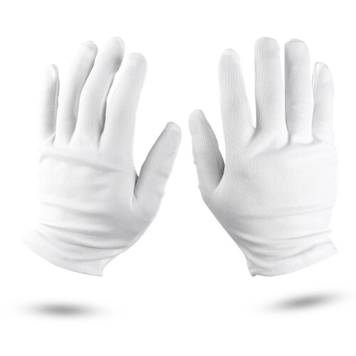 Lichtgewicht Nylon Werkhandschoen 8 Paren Set Wit
