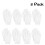Lichtgewicht Nylon Werkhandschoen 8 Paren Set Wit 7