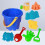 9St Strand Set Met Cartoon En Eimer 7
