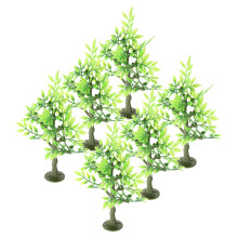 6Stk Künstliche Mini Bäume Grün Für Diorama Modellbau Und