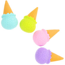 4 Stuks Ijsje-Vormige Gummen Voor Feestje