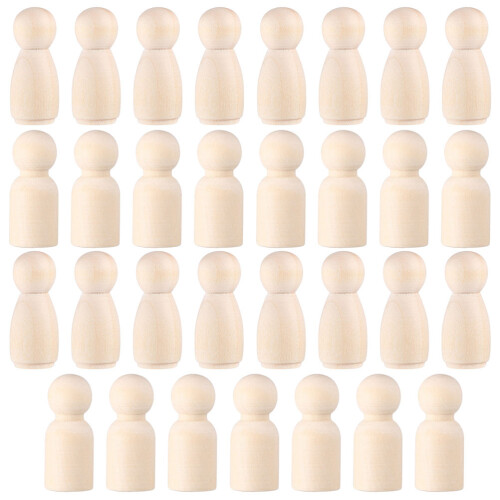 300 Stuks Ongeverfde Peg Voor Diy Projecten 2