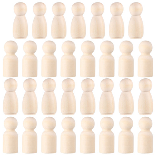 300 Stuks Ongeverfde Peg Voor Diy Projecten 1