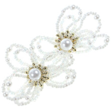 4Paare Mehrfarbige Perlenschmuck Blumenohrringe Leicht
