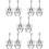 5Paare Schwarze Ohrringe Mit , Dangle Schmuck 10