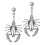 5Paare Schwarze Ohrringe Mit , Dangle Schmuck 3