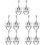 5Paare Schwarze Ohrringe Mit , Dangle Schmuck 8