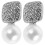 Perlenohrringe Schleifen Design Damen Accessoire Beige 8