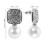 Perlenohrringe Schleifen Design Damen Accessoire Beige 2