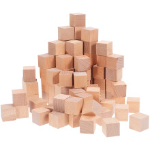 300 Holzwürfel Bausteine Unlackiert Zum Spielen
