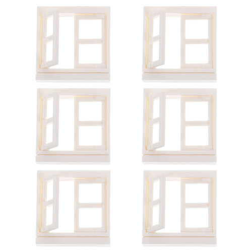 24 Kunststoff Fenster Für Puppenhaus 1