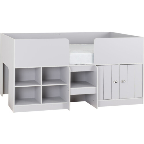 Seconique Orlando Children Low Sleeper Storage Bed Dove Grey