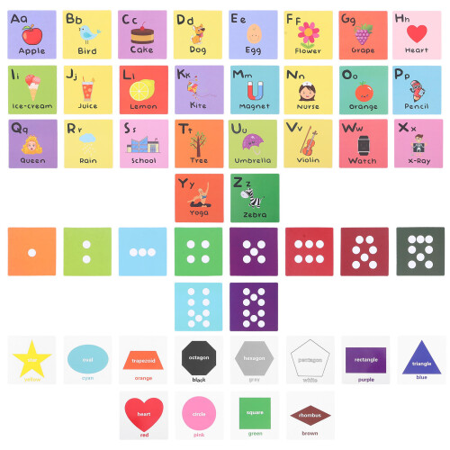 1 Set Alphabet Spielzeug Englisch Lernspielzeug Kognitive Karten 1