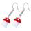 Ohrring Cartoon 3,5x1,1 Cm Rot 1