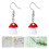 Ohrring Cartoon 3,5x1,1 Cm Rot 3