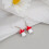Ohrring Cartoon 3,5x1,1 Cm Rot 6